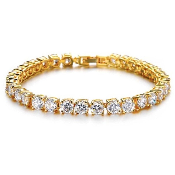 Damesarmband met stenen H483 goud 2
