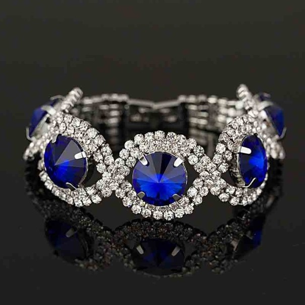 Damesarmband met stenen H627 zilver 1