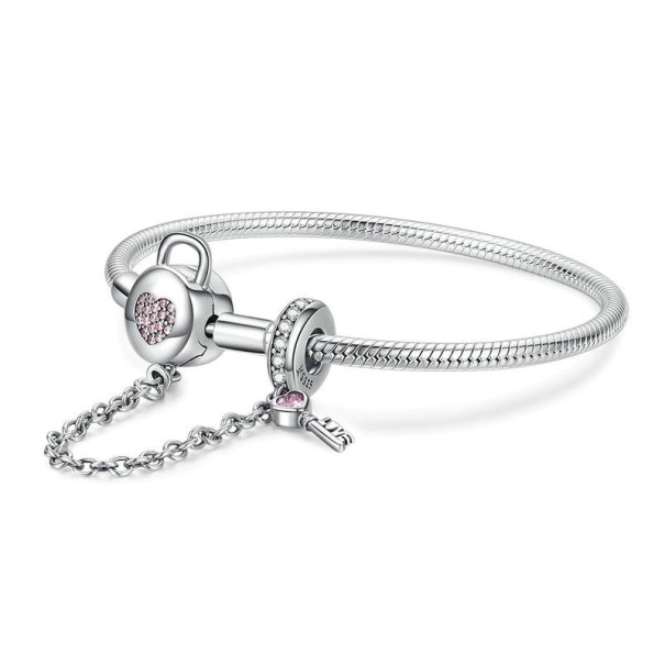 Damesarmband sleutel tot het hart 19 cm