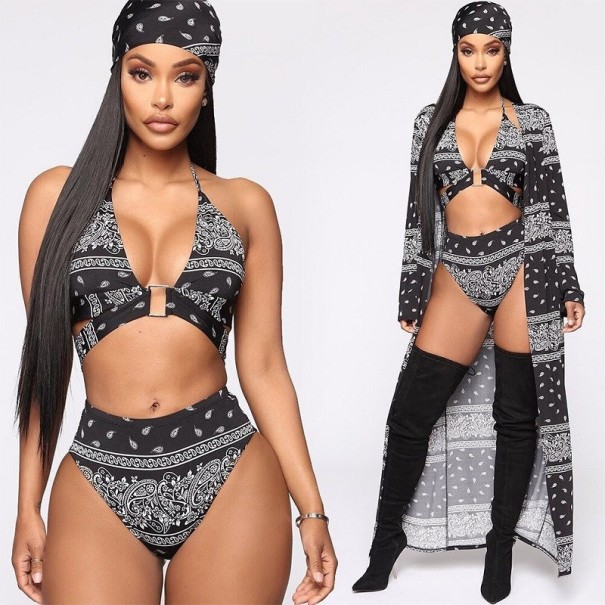 Damesbikini, cover-up en sjaal
