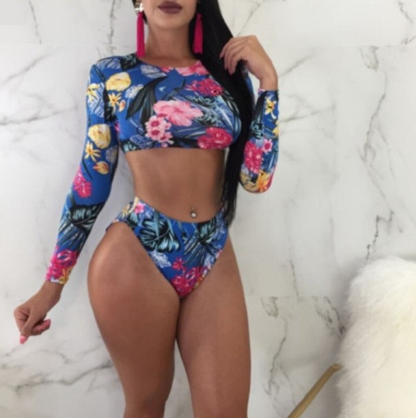 Damesbikini met lange mouwen P997 M 1