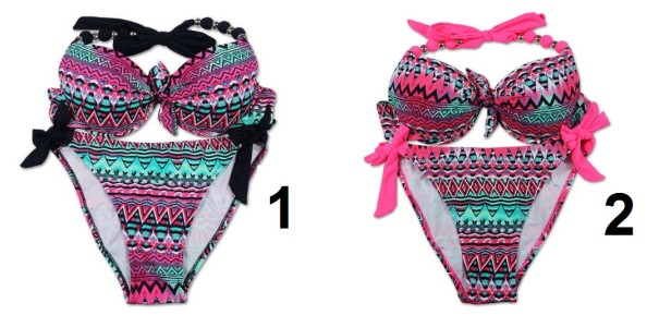 Damesbikini met patroon
