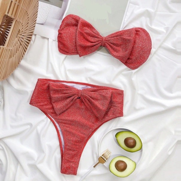 Damesbikini met strikjes