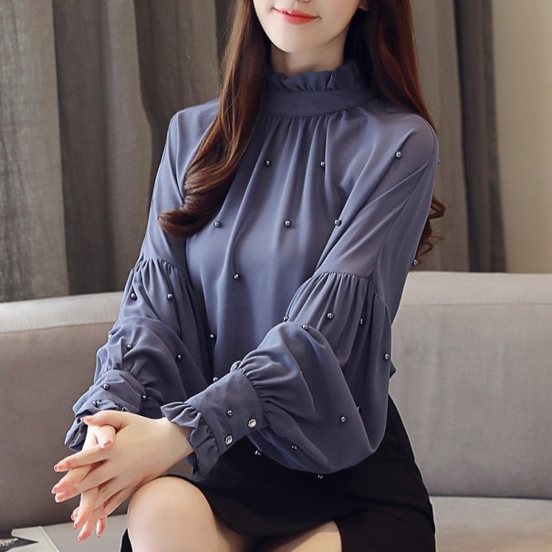 Damesblouse met parels XS