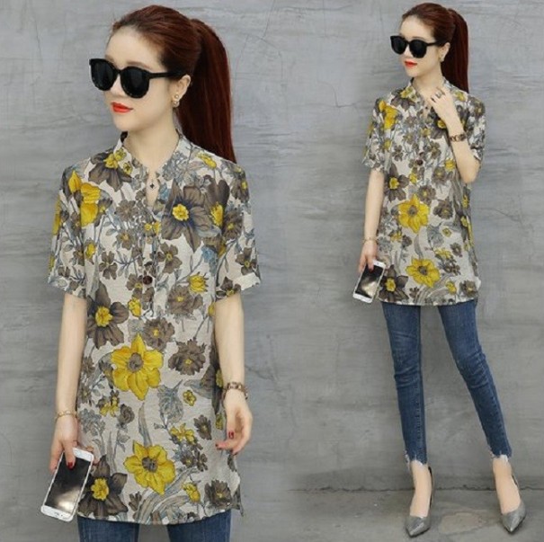 Damesblouse met print L 6