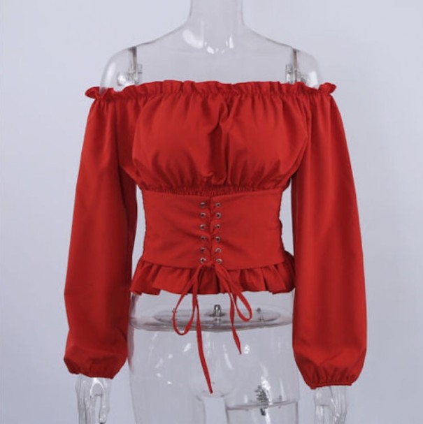 Damesblouse Paige rood M