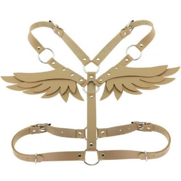 Damesele med vinger beige