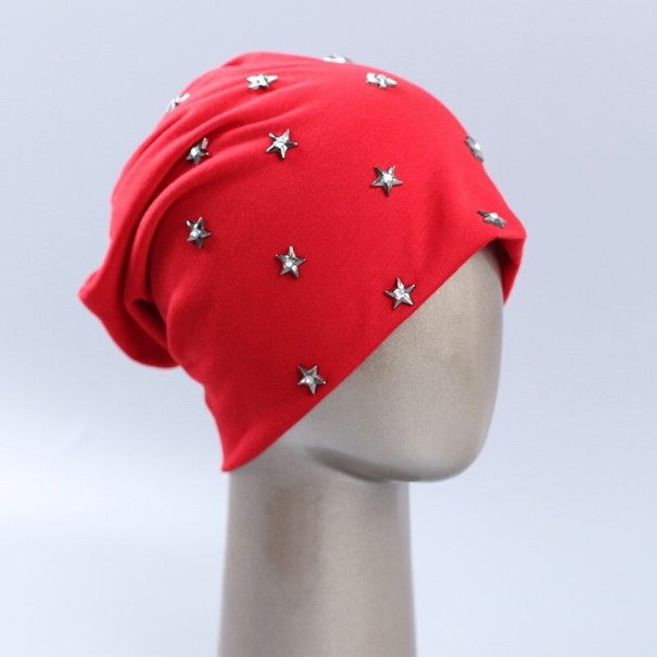 Dameshoed met sterren rood