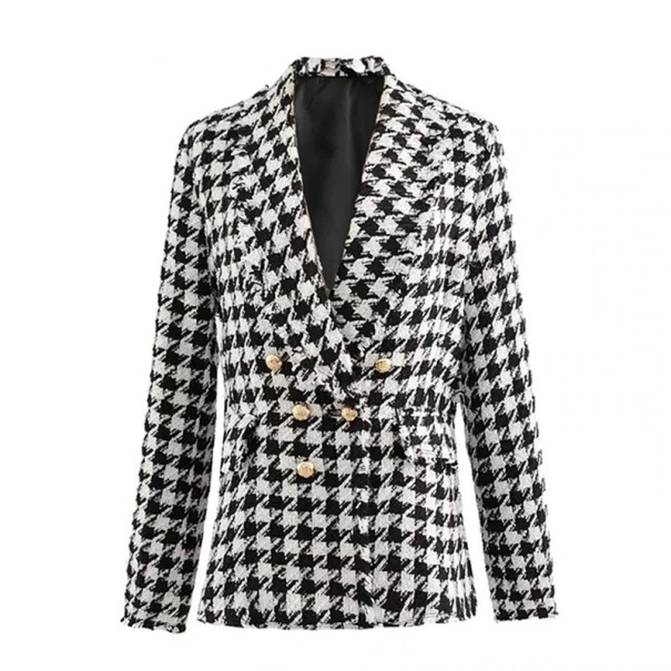 Damesjas zwart wit XS
