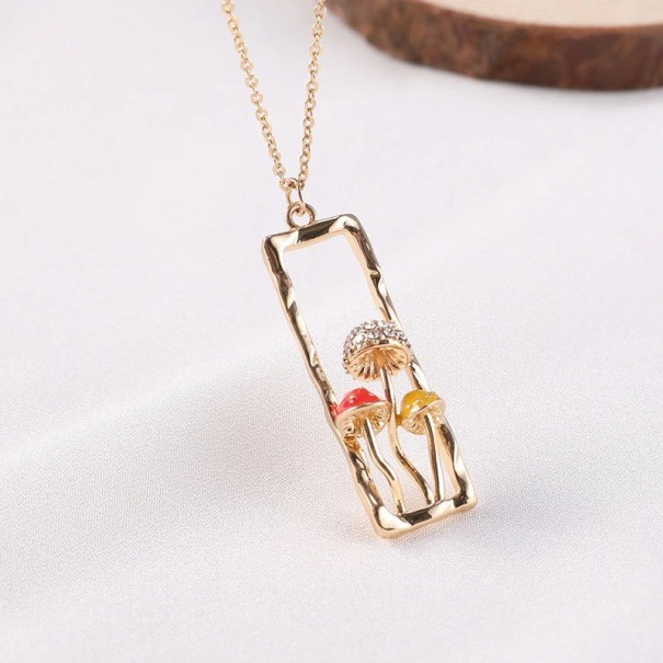 Damesketting met een paddenstoel