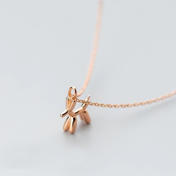 Damesketting met hond goud