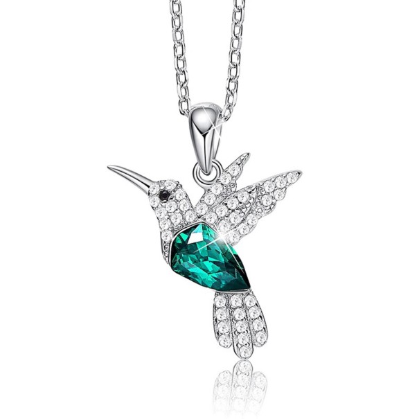 Damesketting met ijsvogel groen