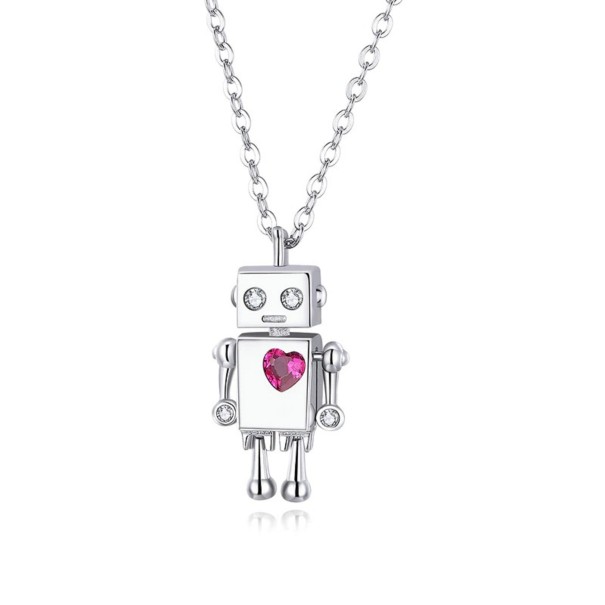 Damesketting met robot rood