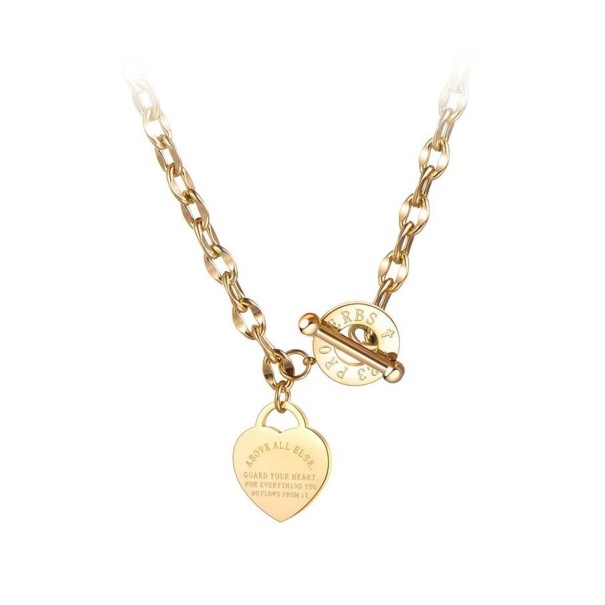 Damesketting met sluiting aan de voorkant goud