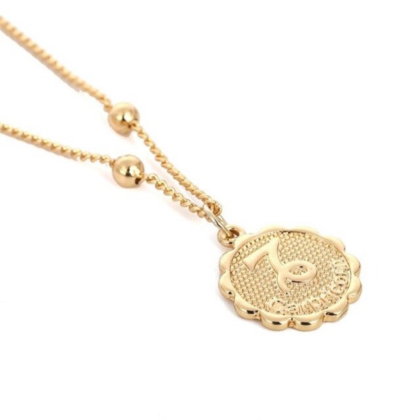 Damesketting met sterrenbeeld goud 4