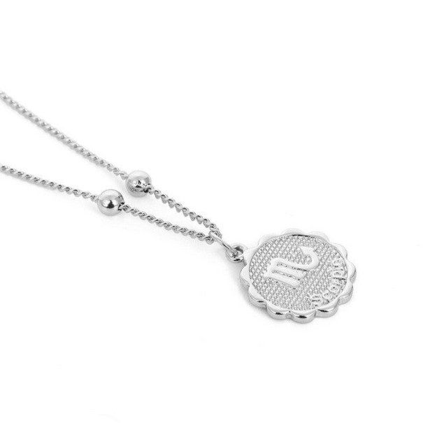 Damesketting met sterrenbeeld zilver 10
