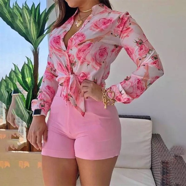 Dameskjorte og shorts B1272 L 5