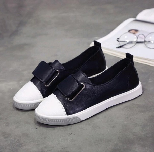 Damesneakers med velcro sort 36