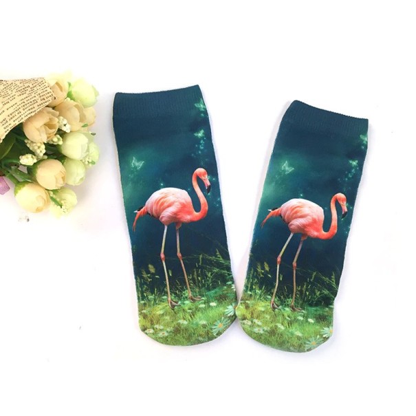 Damesokker med flamingoer 2