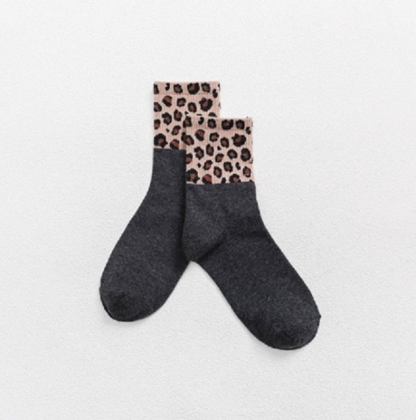 Damesokker med leopardprint 5