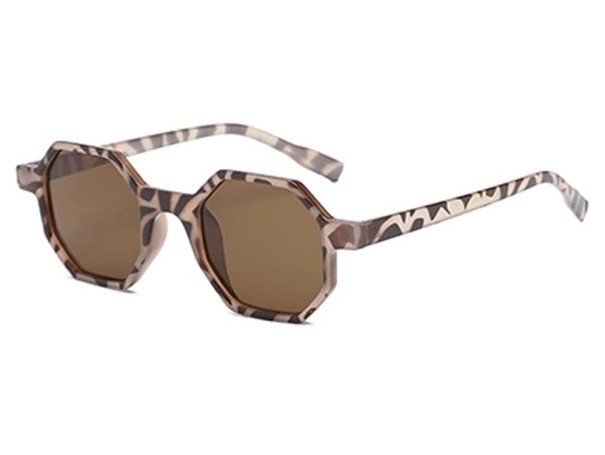 Damesolbriller E1584 leopardmønster