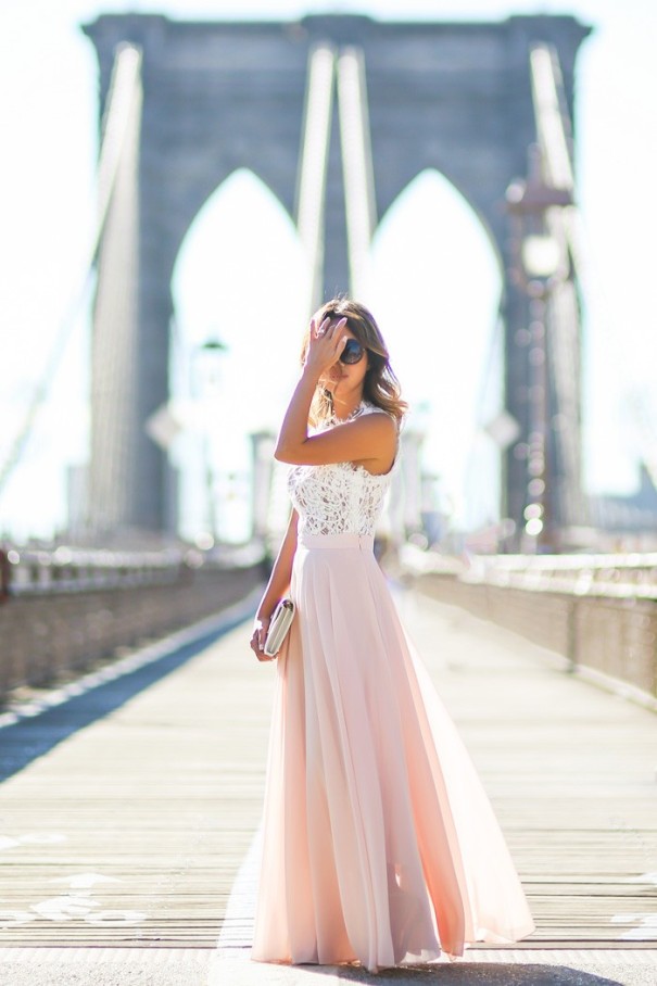 Damesommerkjole i boho-stil J1741 rosa XS