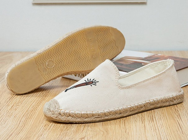 Damespadrillor med tryck