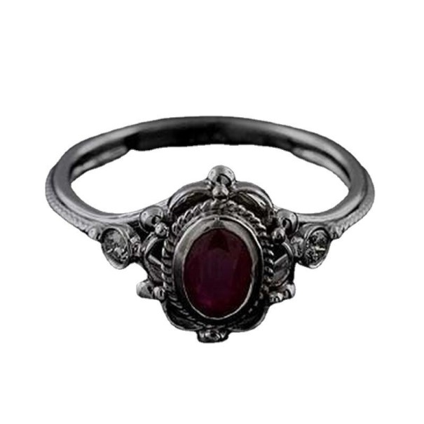 Damesring D1001 rood 7
