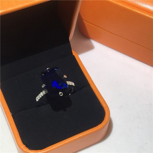 Damesring D1032 donkerblauw 8