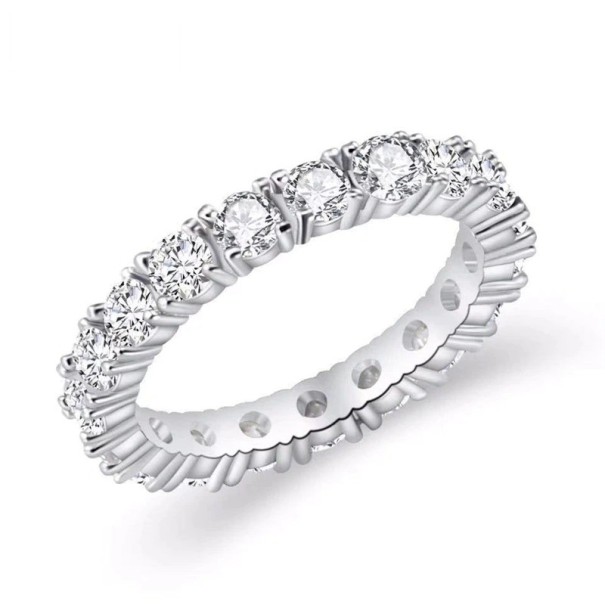 Damesring D1098 zilver 10