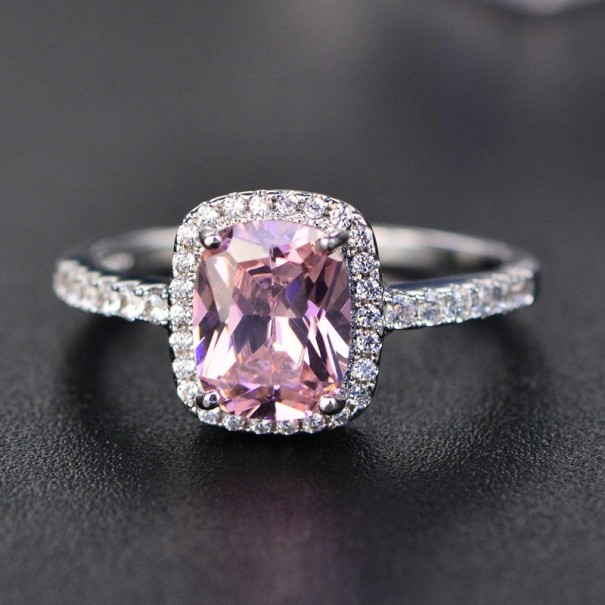 Damesring D1112 roze 9