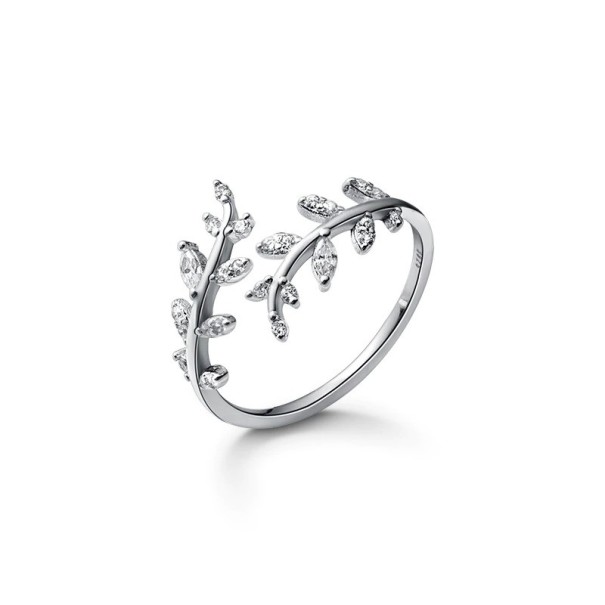 Damesring D1147 zilver