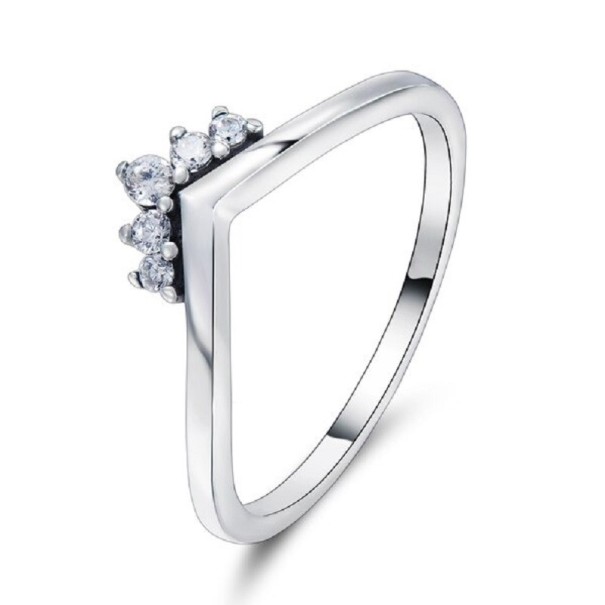 Damesring D1167 zilver 5