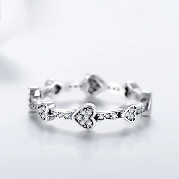 Damesring D1283 zilver 8