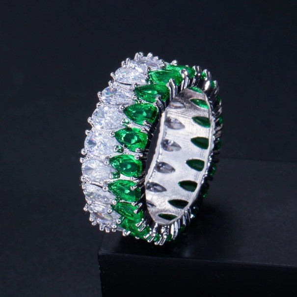 Damesring D1305 groen 5