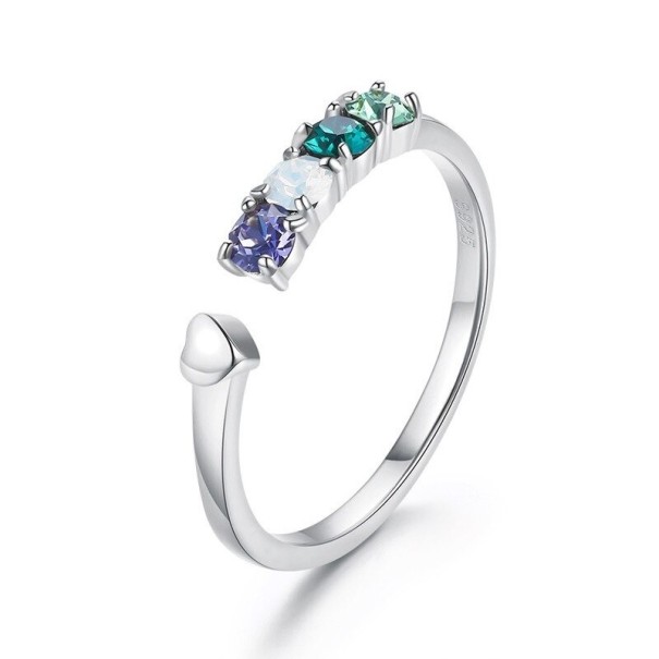 Damesring D1363 zilver