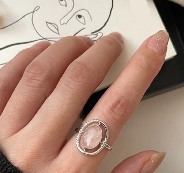 Damesring D1401 zilver