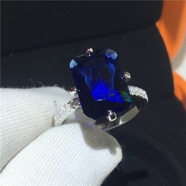 Damesring D1460 donkerblauw 5