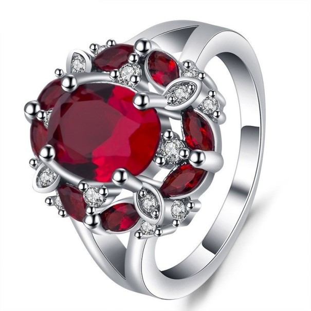 Damesring D1516 rood 7