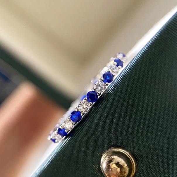 Damesring D1528 donkerblauw 8