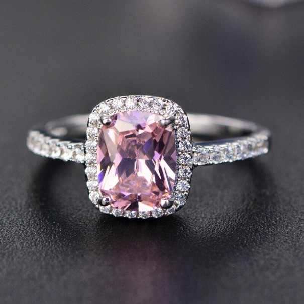 Damesring D1596 roze 8