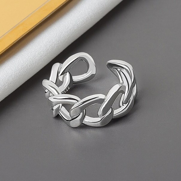 Damesring D1937 zilver
