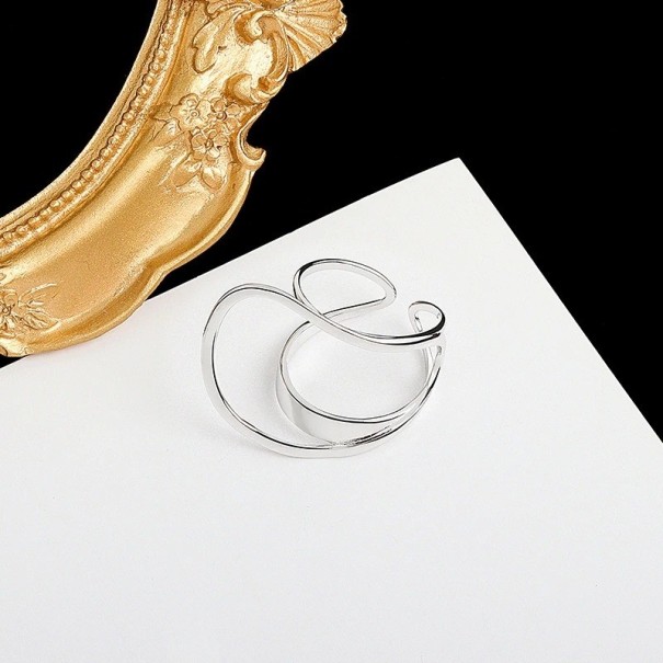 Damesring D2018 zilver