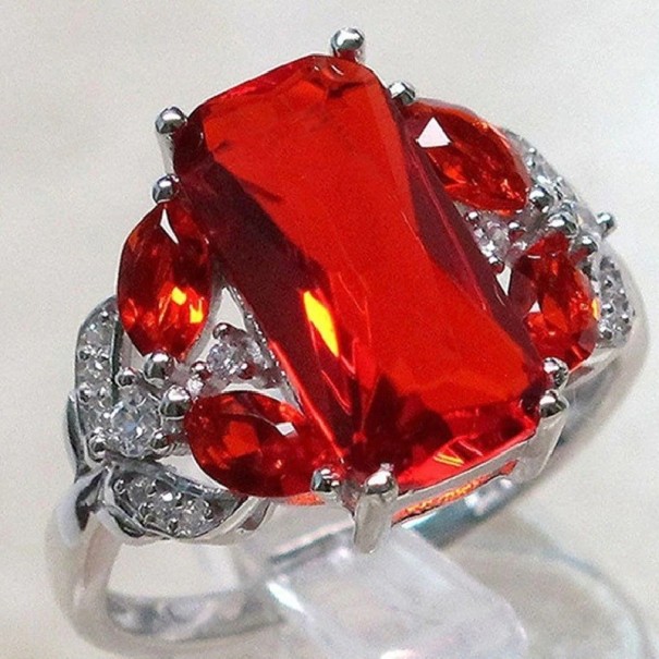 Damesring D2122 rood 6