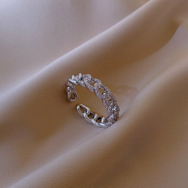 Damesring D2432 zilver