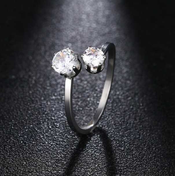 Damesring D2493 zilver 9
