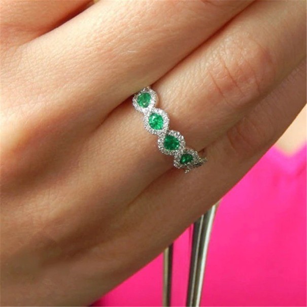 Damesring D2523 groen 7