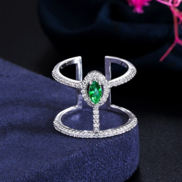 Damesring D2819 groen
