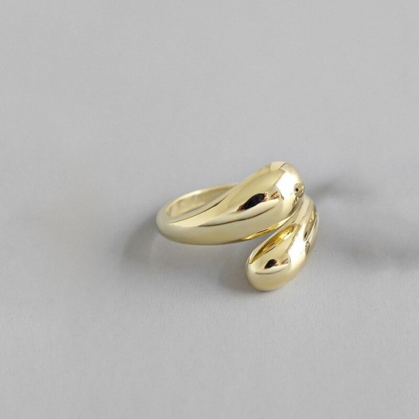 Damesring D886 goud