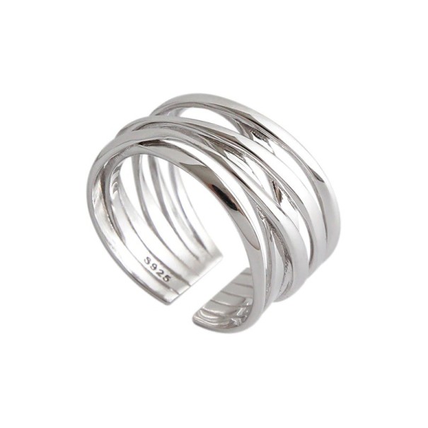 Damesring D921 zilver